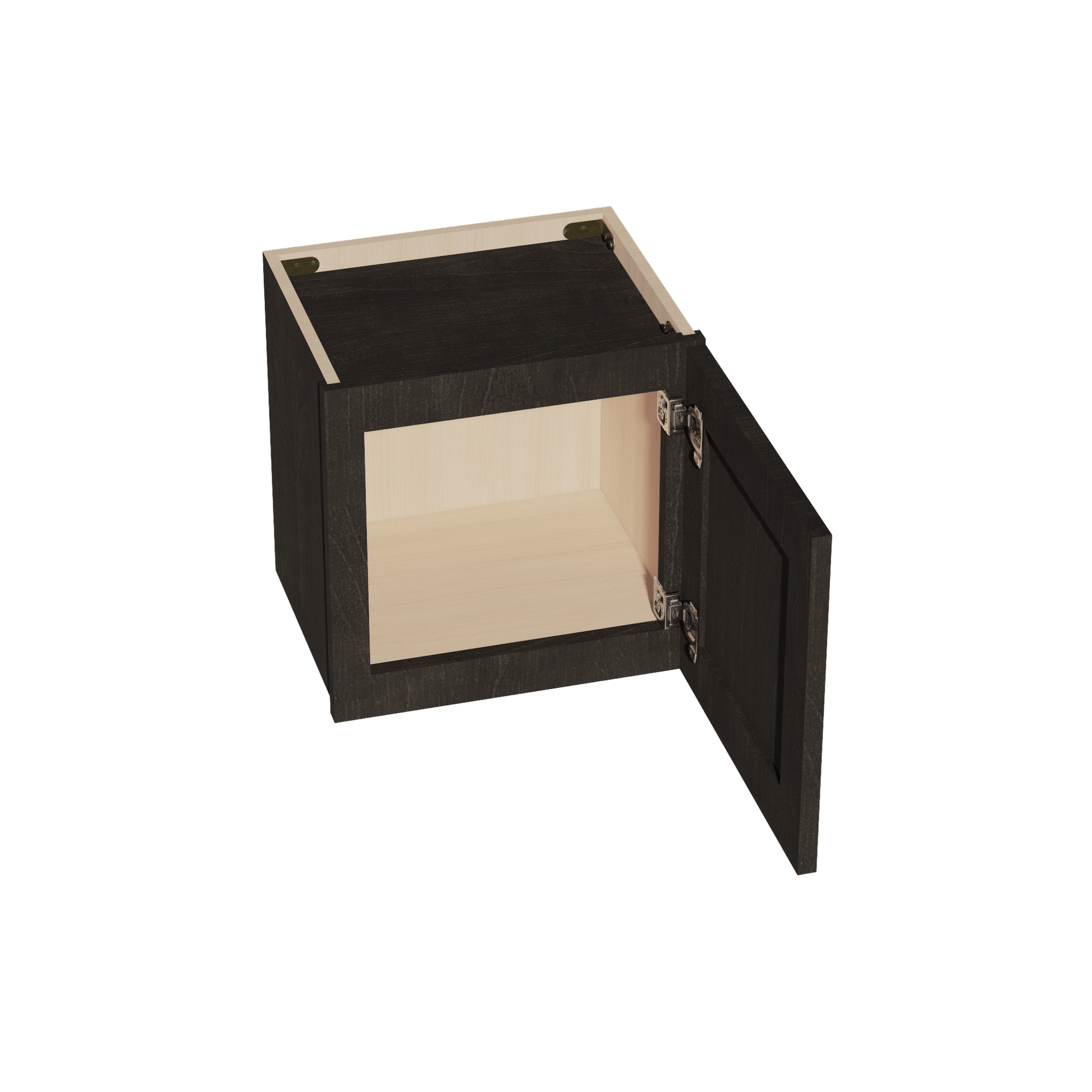 HG - W1515: Dark Gray Shaker 15"W x 15"H 1 Door Standard Wall Bridge Cabinet - NextCabinets