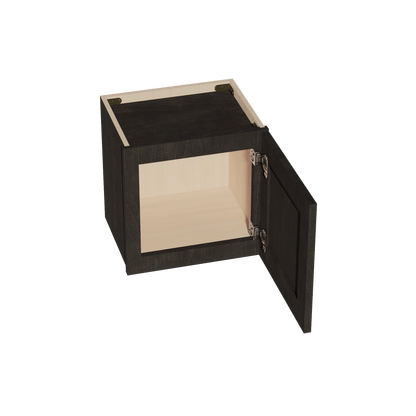HG - W1515: Dark Gray Shaker 15"W x 15"H 1 Door Standard Wall Bridge Cabinet - NextCabinets