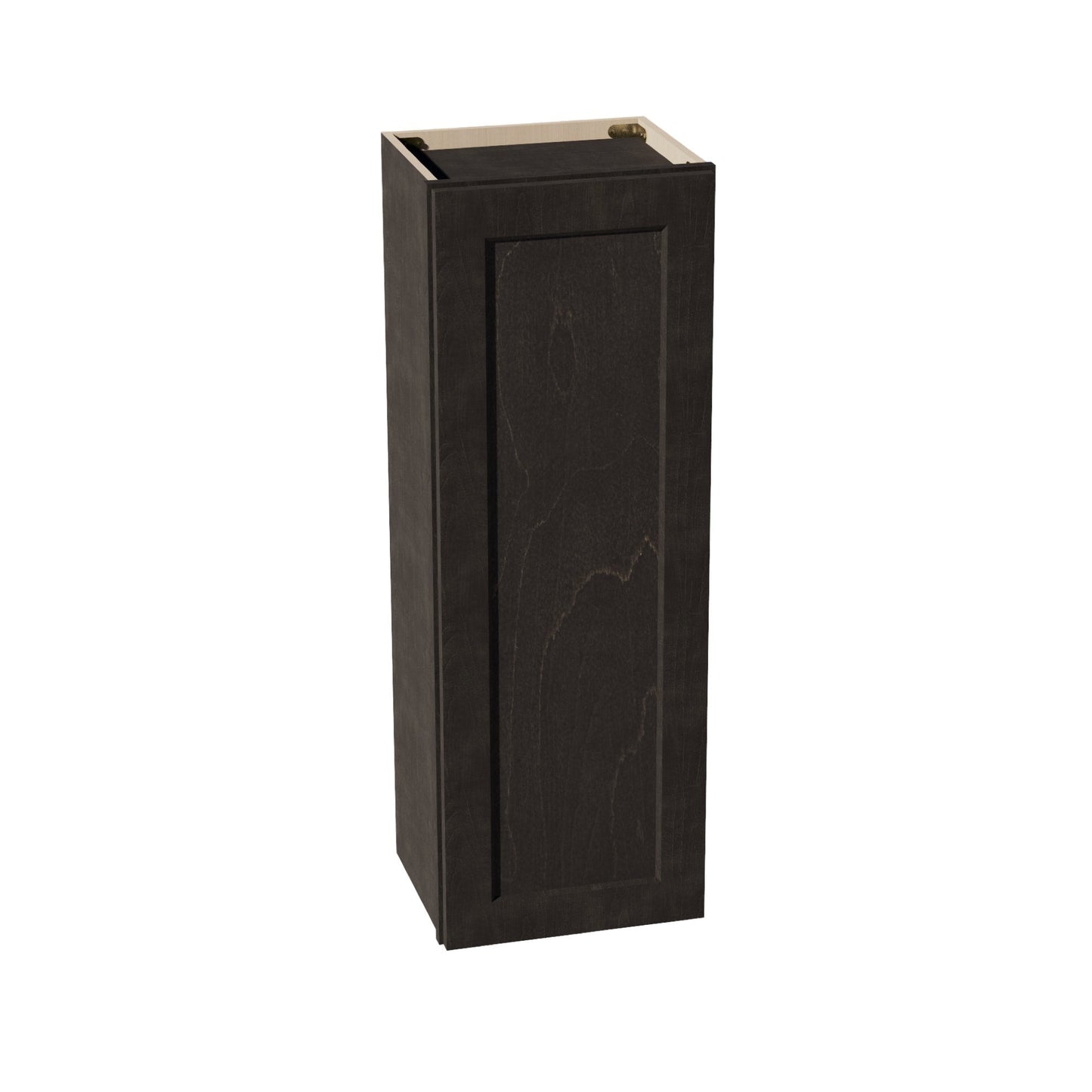 HG - W1542: Dark Gray Shaker 15"W x 42"H 1 Door & 3 Shelves Standard Wall Cabinet - NextCabinets