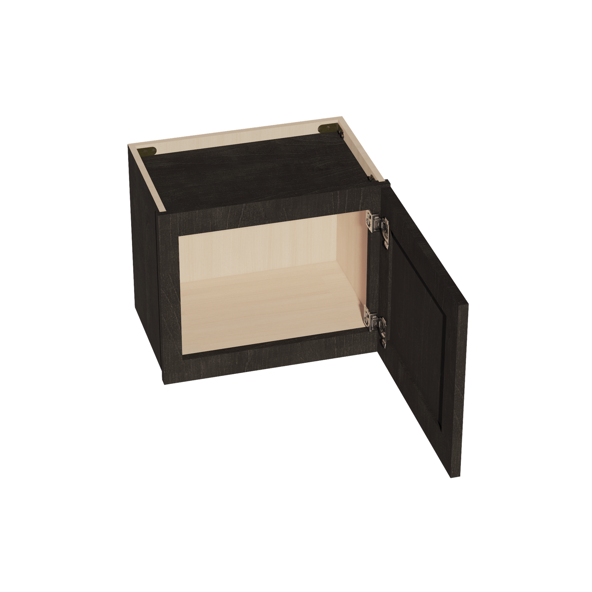 HG - W1815: Dark Gray Shaker 18"W x 15"H 1 Door Standard Wall Bridge Cabinet - NextCabinets