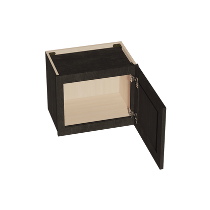 HG - W1815: Dark Gray Shaker 18"W x 15"H 1 Door Standard Wall Bridge Cabinet - NextCabinets
