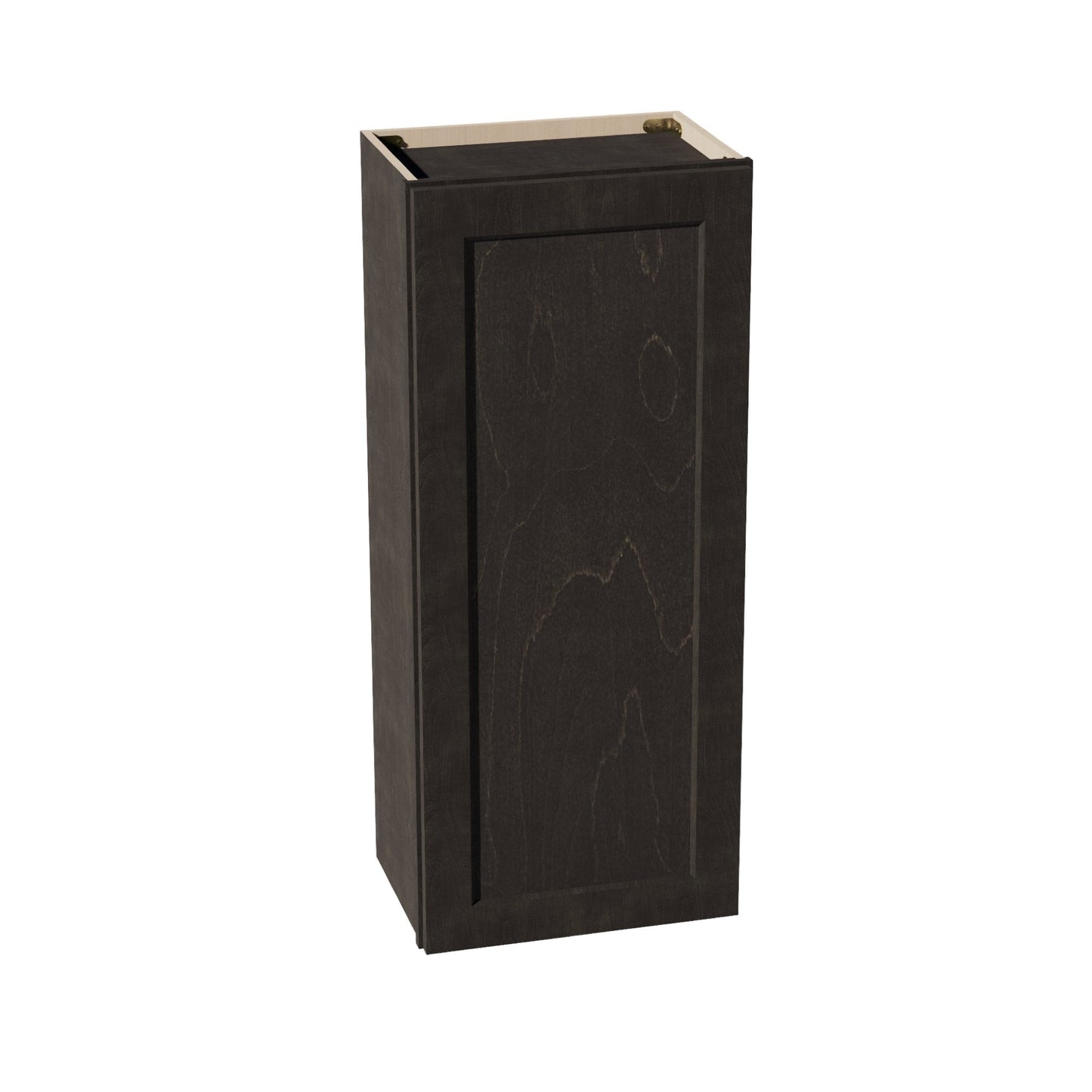 HG - W1842: Dark Gray Shaker 18"W x 42"H 1 Door & 3 Shelves Standard Wall Cabinet - NextCabinets