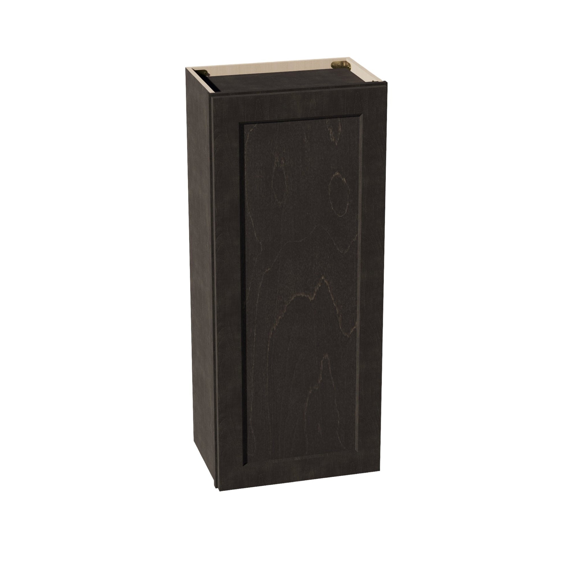HG - W1842: Dark Gray Shaker 18"W x 42"H 1 Door & 3 Shelves Standard Wall Cabinet - NextCabinets