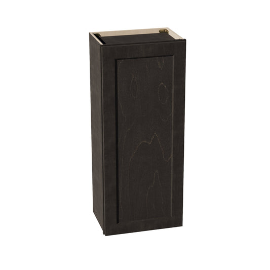 HG - W1842: Dark Gray Shaker 18"W x 42"H 1 Door & 3 Shelves Standard Wall Cabinet - NextCabinets