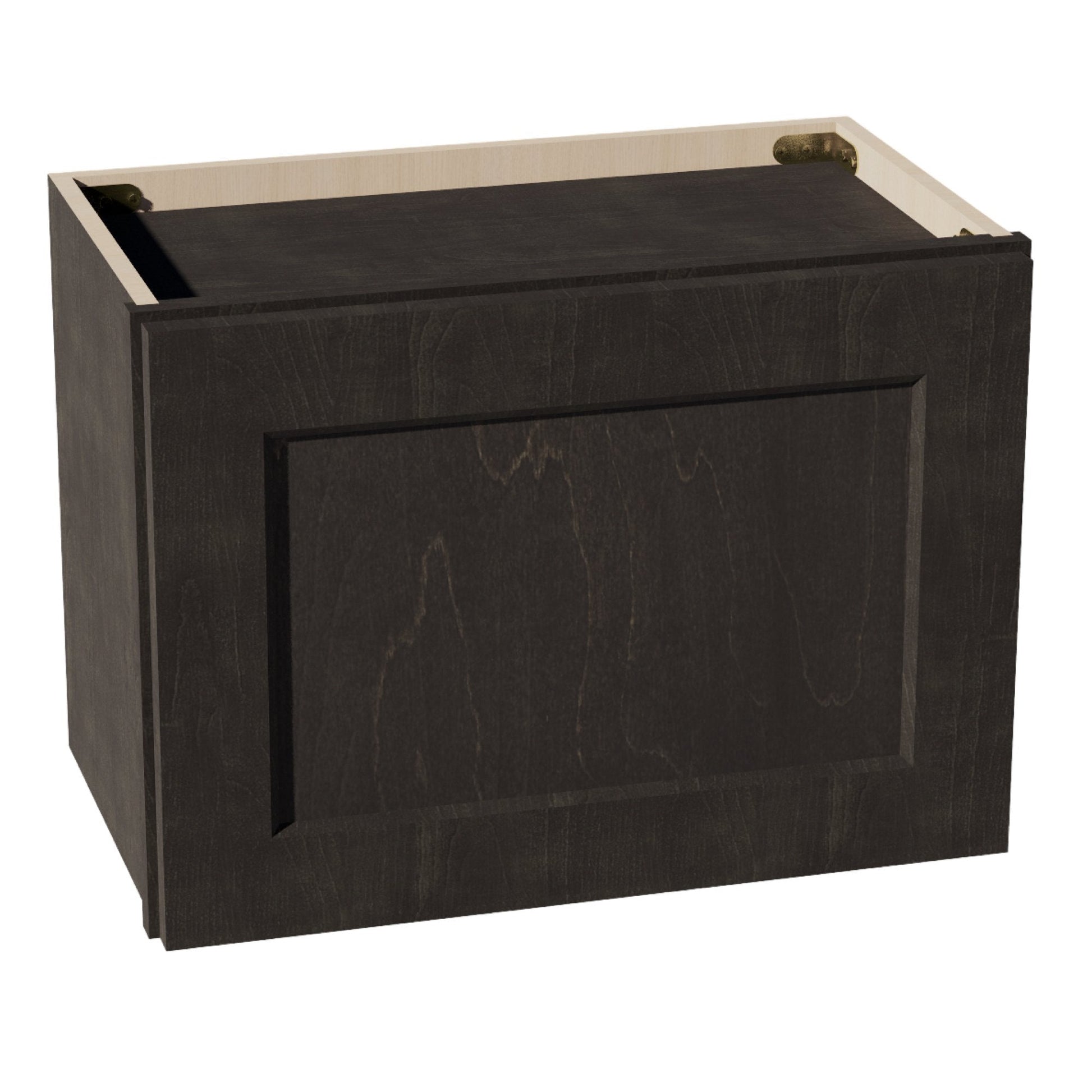 HG - W2115: Dark Gray Shaker 21"W x 15"H 1 Door Standard Wall Bridge Cabinet - NextCabinets