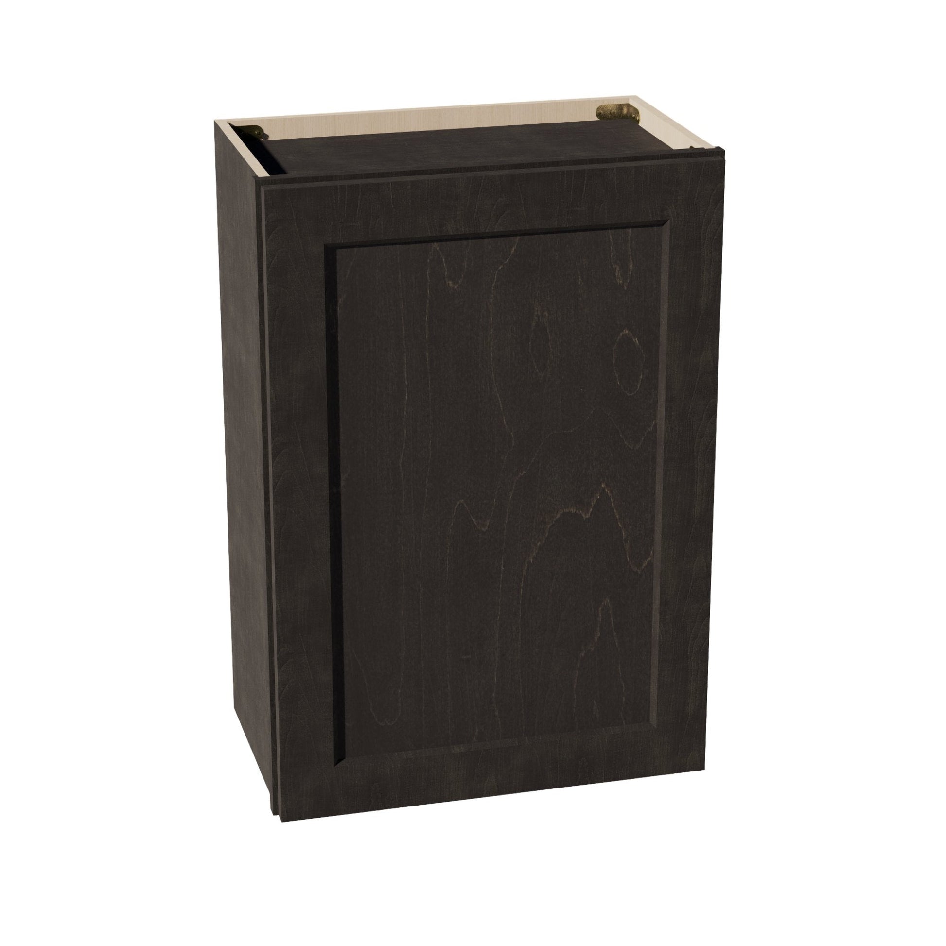 HG - W2130: Dark Gray Shaker 21"W x 30"H 1 Door & 2 Shelves Standard Wall Cabinet - NextCabinets