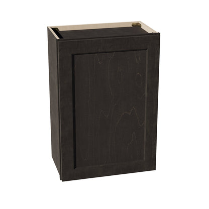 HG - W2130: Dark Gray Shaker 21"W x 30"H 1 Door & 2 Shelves Standard Wall Cabinet - NextCabinets