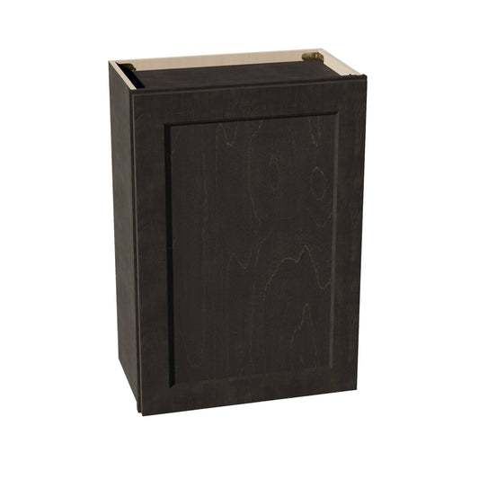 HG - W2130: Dark Gray Shaker 21"W x 30"H 1 Door & 2 Shelves Standard Wall Cabinet - NextCabinets