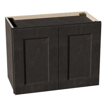 HG - W2418: Dark Gray Shaker 24"W x 18"H 2 Doors Standard Wall Bridge Cabinet - NextCabinets