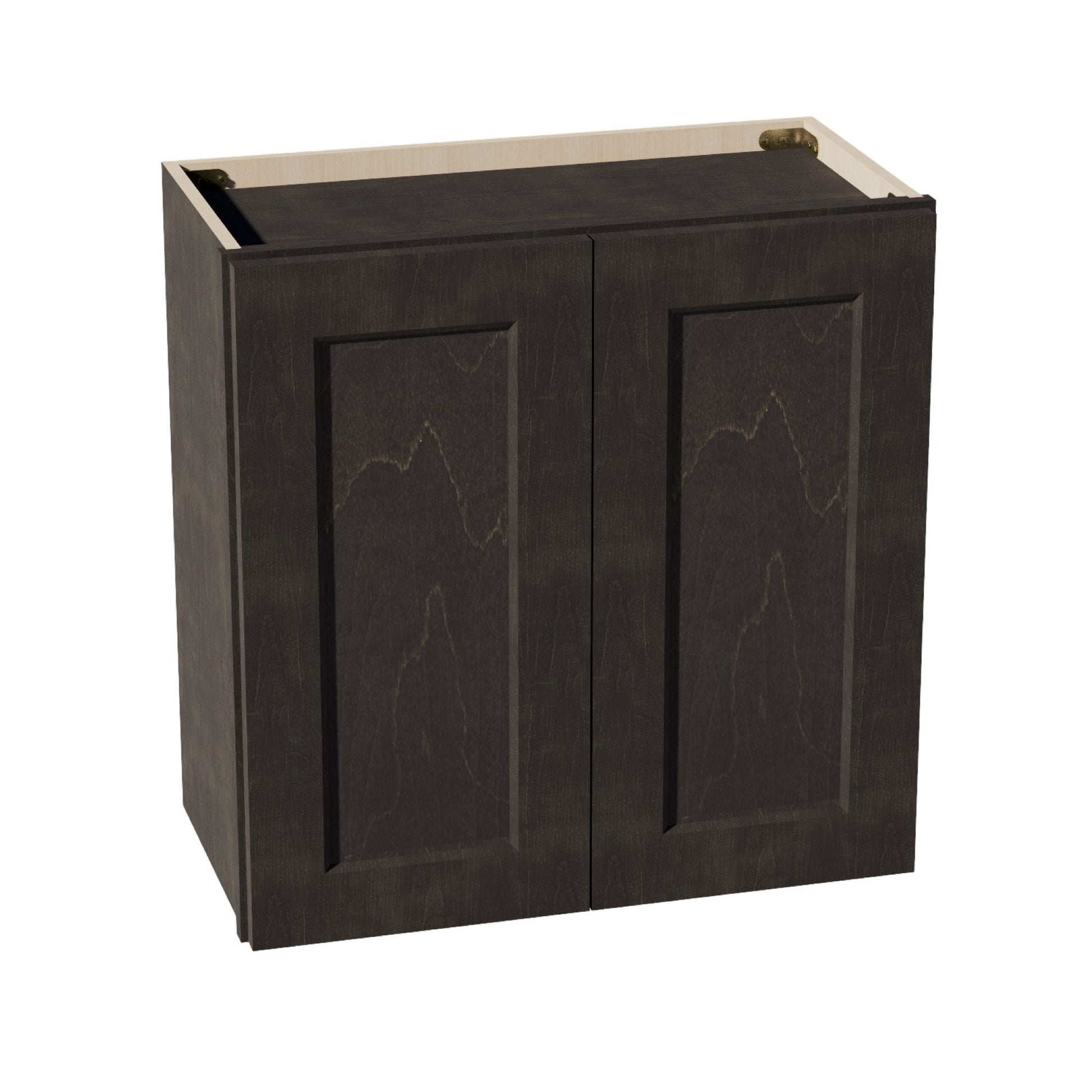 HG - W2424: Dark Gray Shaker 24"W x 24"H 2 Doors Standard Wall Bridge Cabinet - NextCabinets