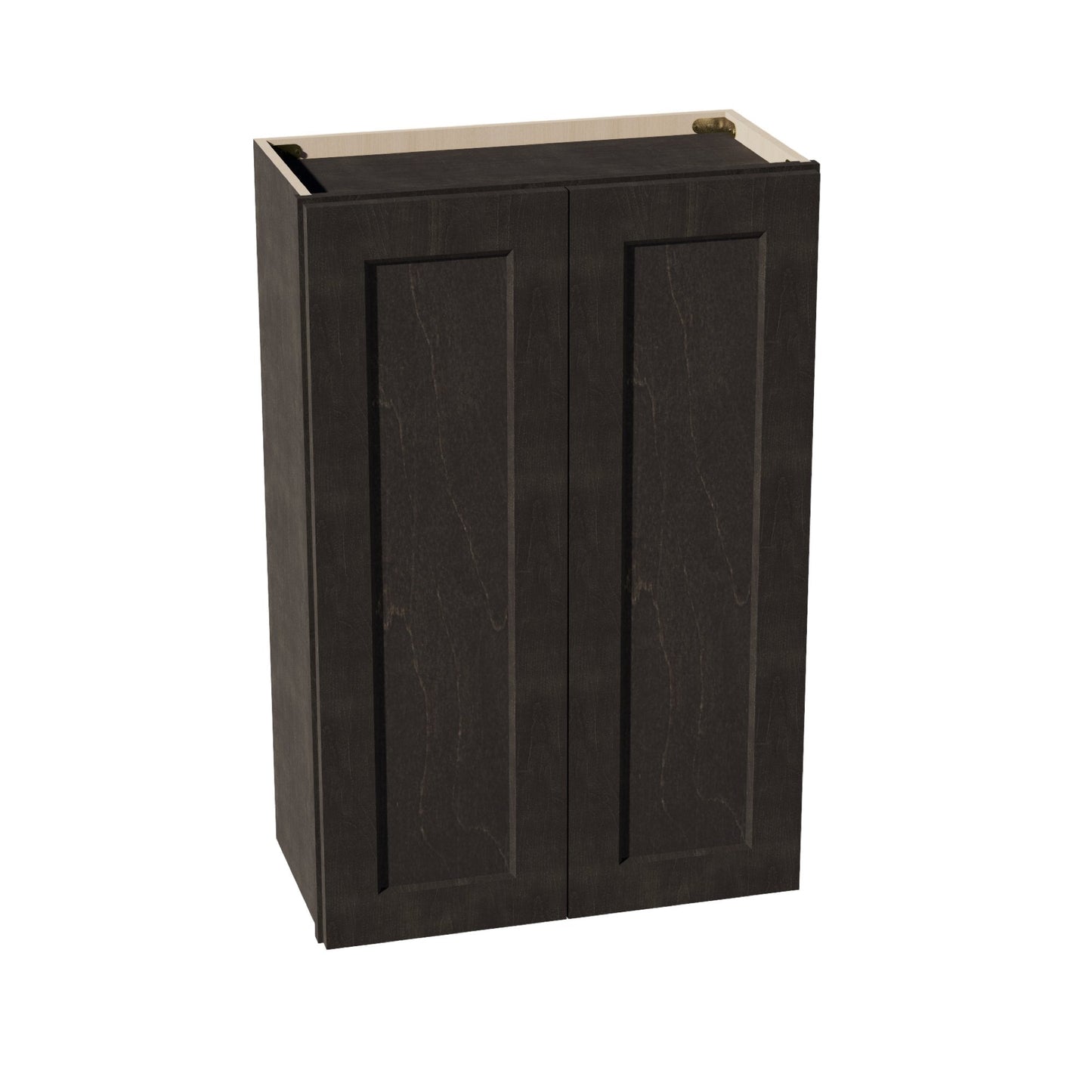HG - W2436: Dark Gray Shaker 24"W x 36"H 2 Doors & 2 Shelves Standard Wall Cabinet - NextCabinets