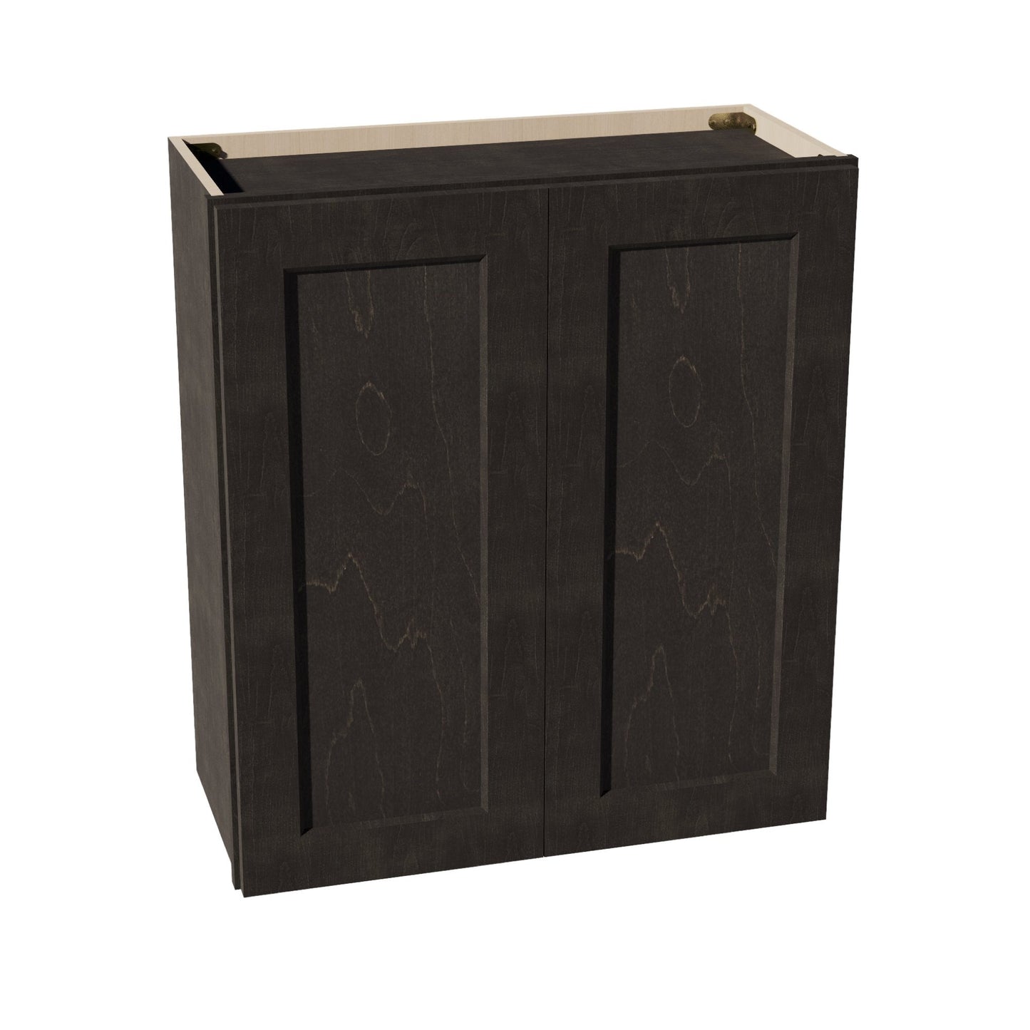 HG - W2730: Dark Gray Shaker 27"W x 30"H 2 Doors & 2 Shelves Standard Wall Cabinet - NextCabinets