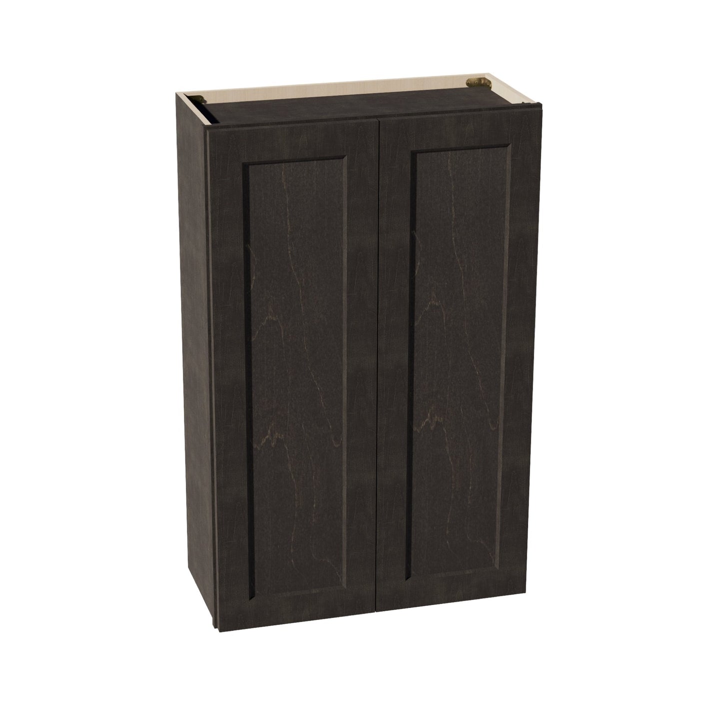 HG - W2742: Dark Gray Shaker 27"W x 42"H 2 Doors & 3 Shelves Standard Wall Cabinet - NextCabinets