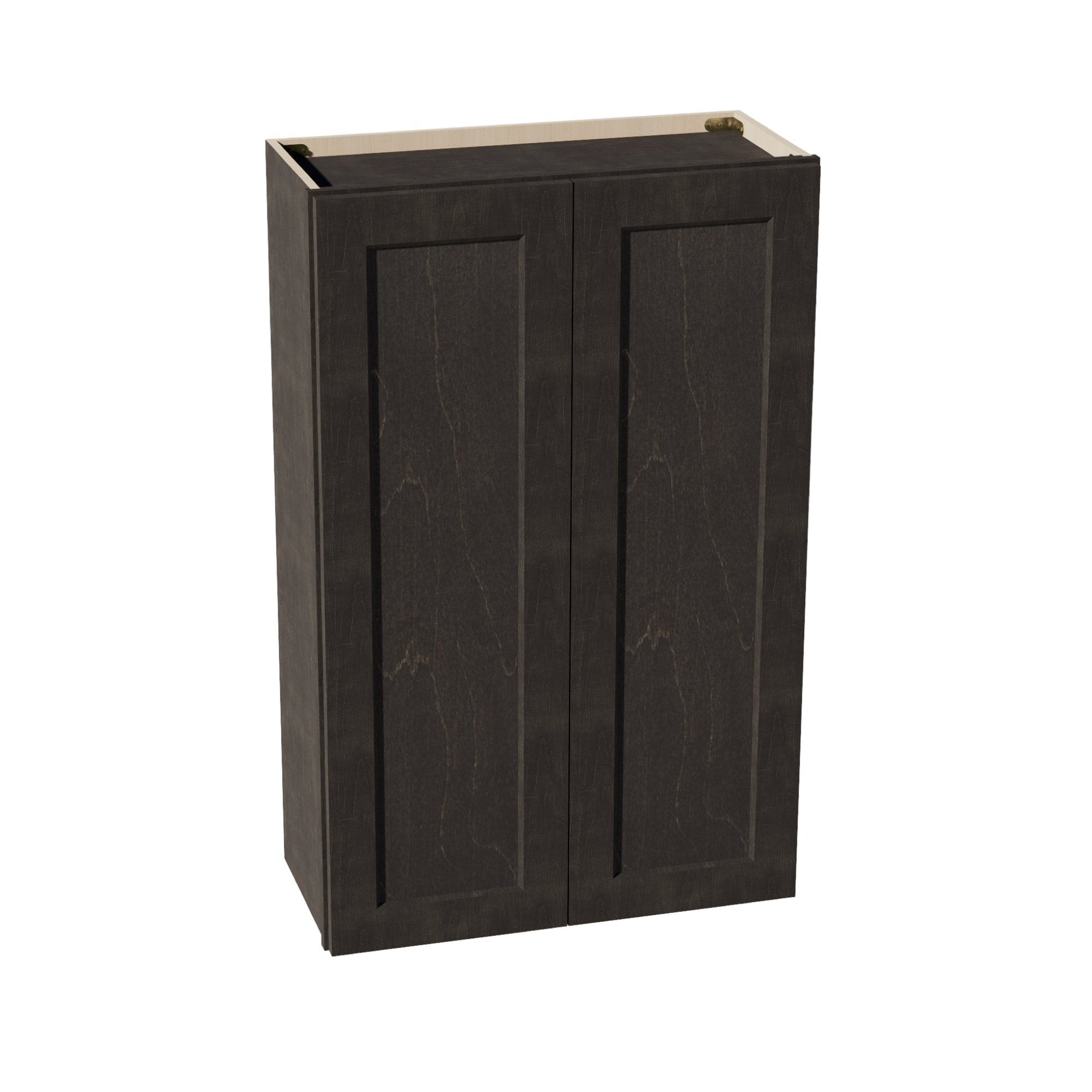 HG - W2742: Dark Gray Shaker 27"W x 42"H 2 Doors & 3 Shelves Standard Wall Cabinet - NextCabinets