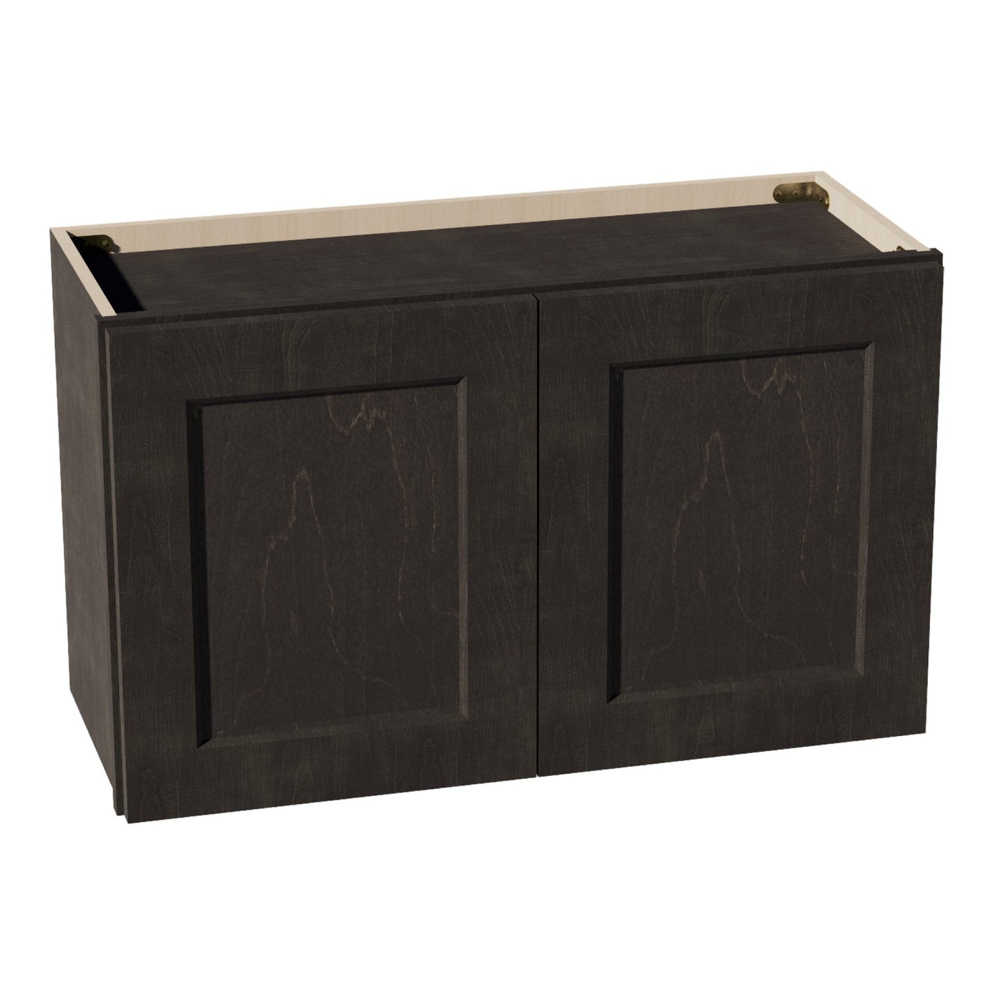 HG - W3018: Dark Gray Shaker 30"W x 18"H 2 Doors Standard Wall Bridge Cabinet - NextCabinets