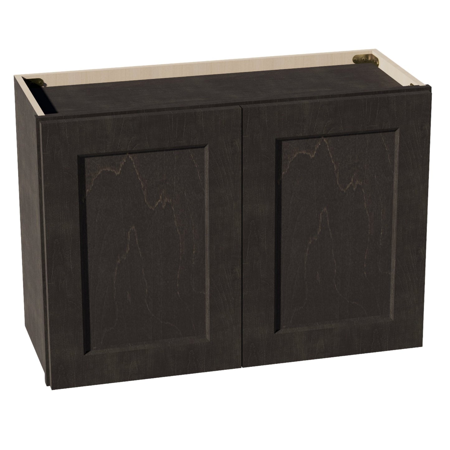HG - W3021: Dark Gray Shaker 30"W x 21"H 2 Doors Standard Wall Bridge Cabinet - NextCabinets