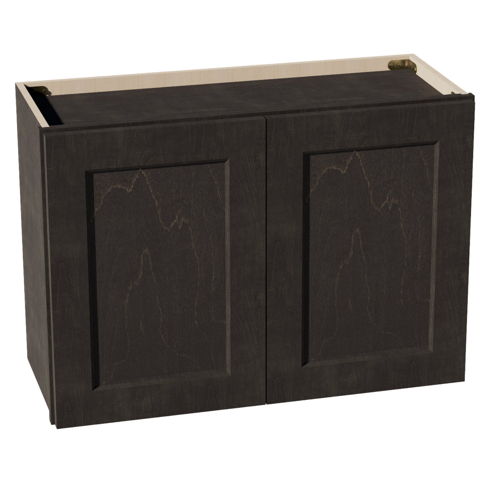 HG - W3021: Dark Gray Shaker 30"W x 21"H 2 Doors Standard Wall Bridge Cabinet - NextCabinets