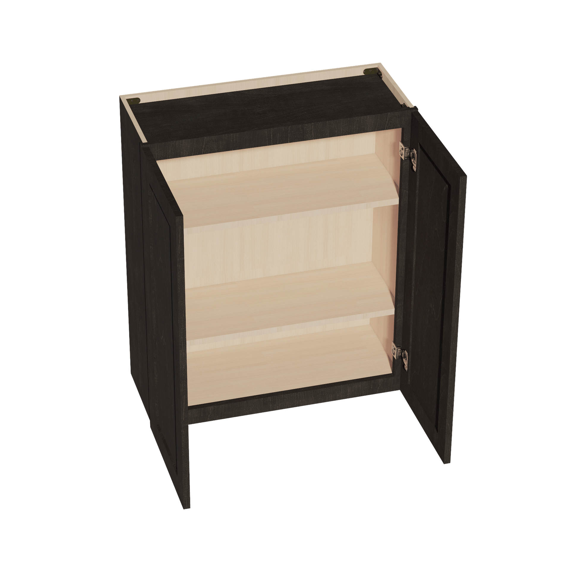 HG - W3036: Dark Gray Shaker 30"W x 36"H 2 Doors & 2 Shelves Standard Wall Cabinet - NextCabinets