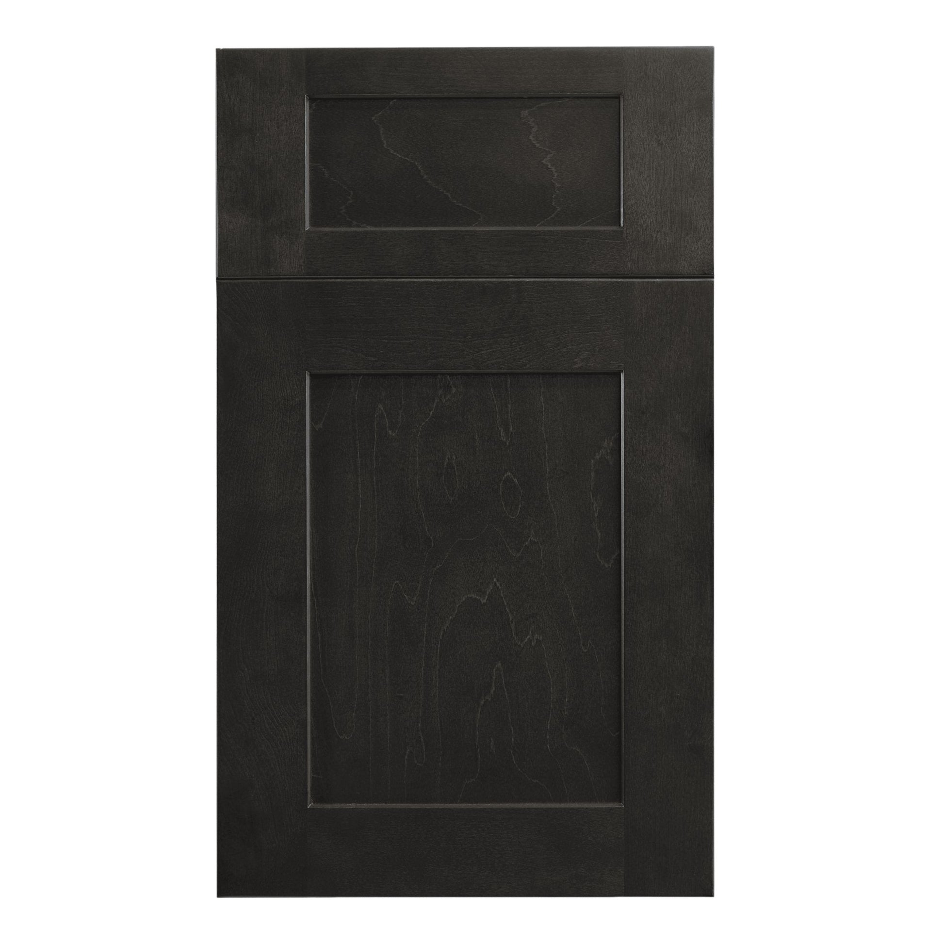 HG - W3315: Dark Gray Shaker 33"W x 15"H 2 Doors Standard Wall Bridge Cabinet - NextCabinets