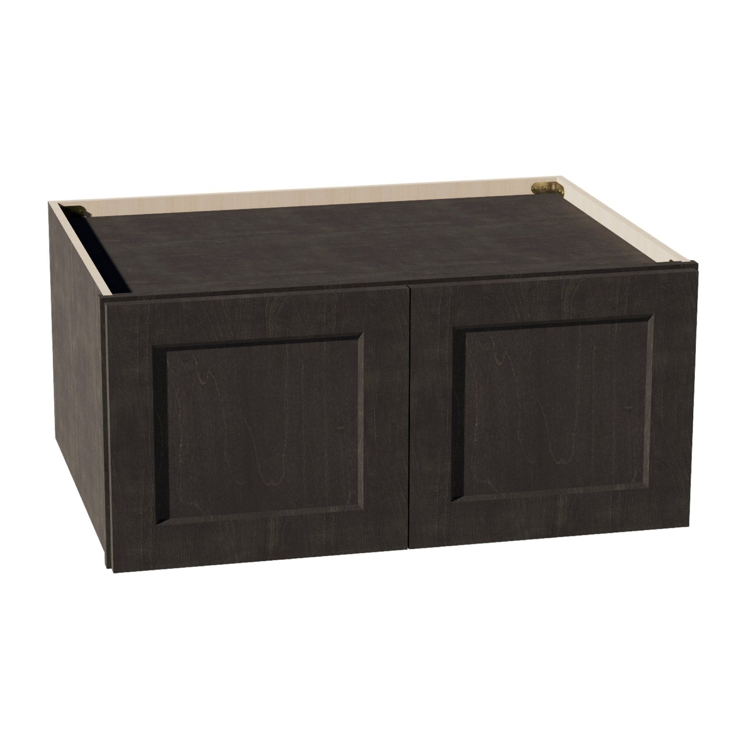 HG - W331524: Dark Gray Shaker 33"W x 15"H x 24"D 2 Doors Standard Bridge Wall Cabinet - NextCabinets