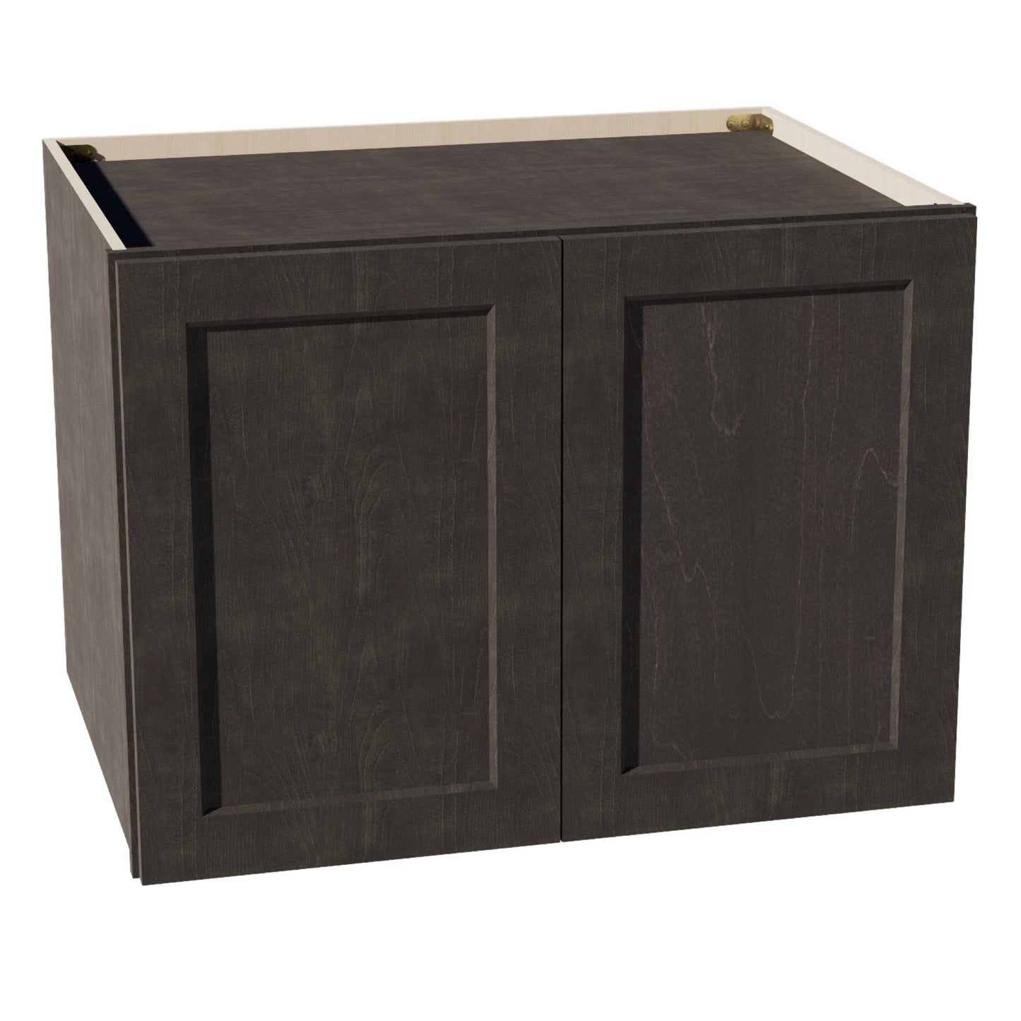 HG - W332424: Dark Gray Shaker 33"W x 24"H x 24"D 2 Doors & 1 Shelf Standard Bridge Wall Cabinet - NextCabinets