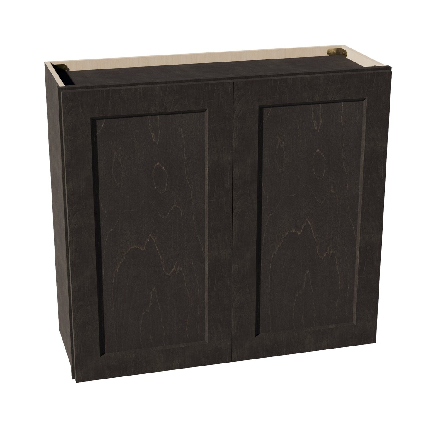 HG - W3330: Dark Gray Shaker 33"W x 30"H 2 Doors & 2 Shelves Standard Wall Cabinet - NextCabinets