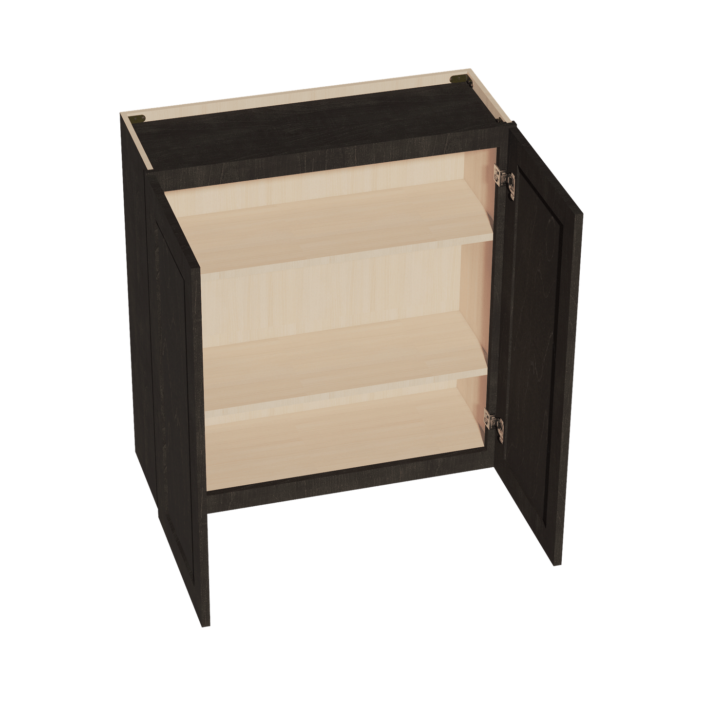 HG - W3336: Dark Gray Shaker 33"W x 36"H 2 Doors & 2 Shelves Standard Wall Cabinet - NextCabinets