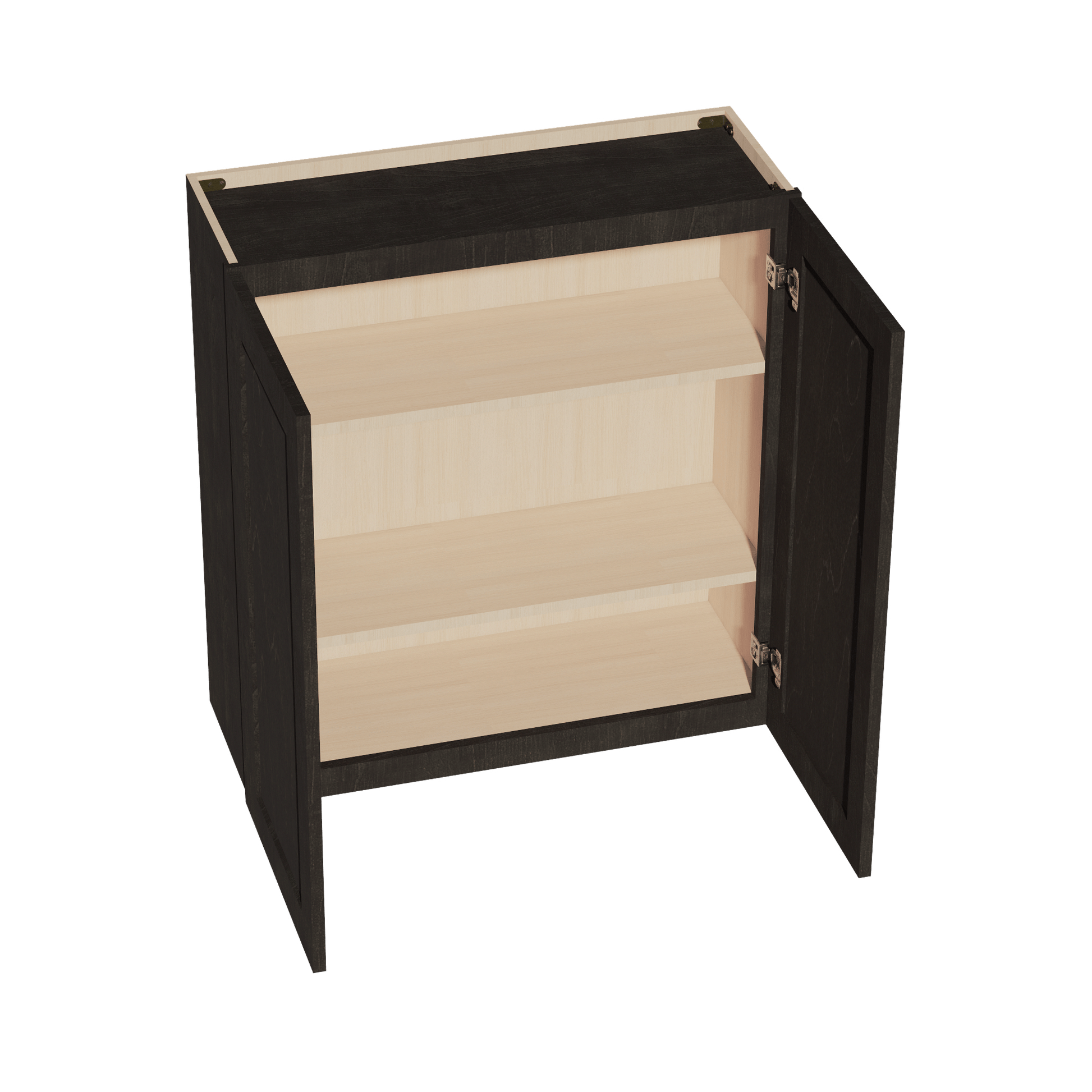 HG - W3336: Dark Gray Shaker 33"W x 36"H 2 Doors & 2 Shelves Standard Wall Cabinet - NextCabinets