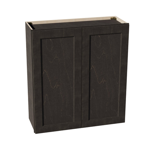 HG - W3336: Dark Gray Shaker 33"W x 36"H 2 Doors & 2 Shelves Standard Wall Cabinet - NextCabinets