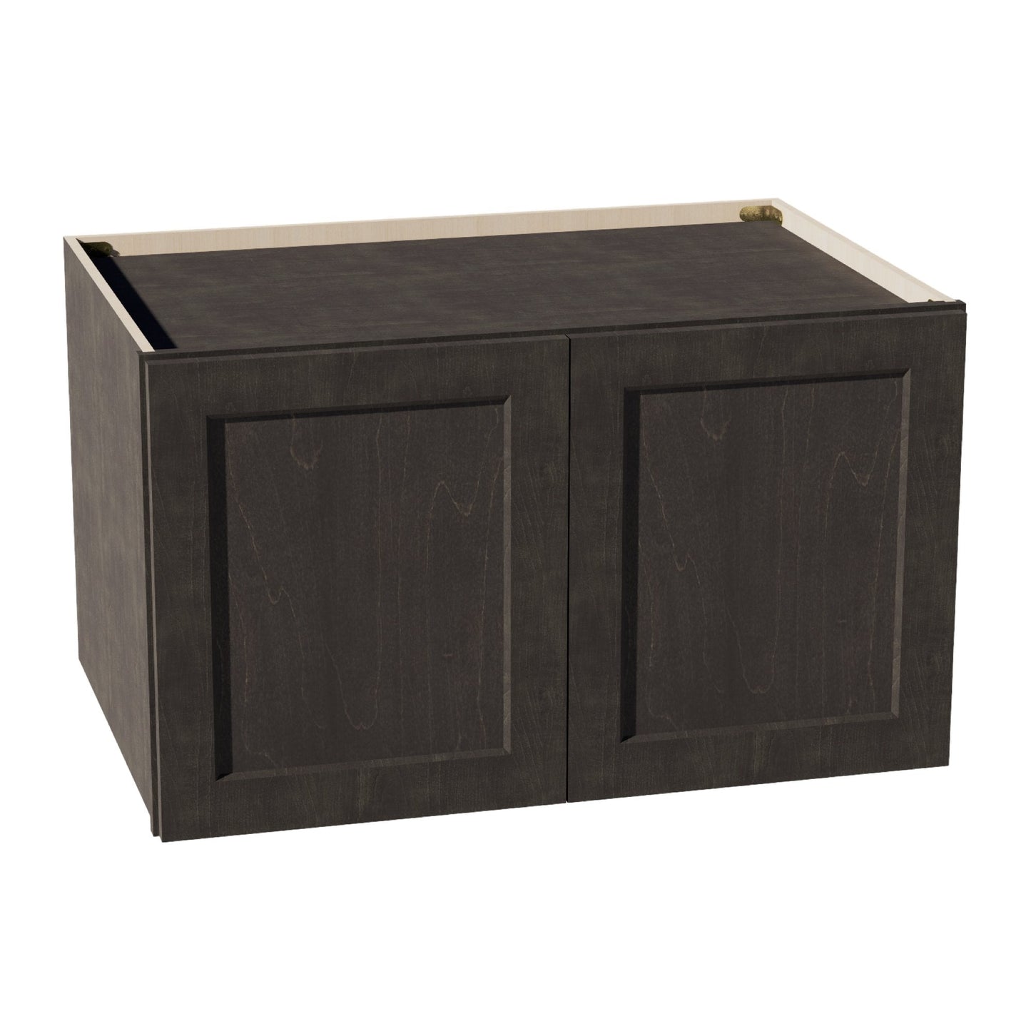 HG - W362124: Dark Gray Shaker 36"W x 21"H x 24"D 2 Doors & 1 Shelf Standard Bridge Wall Cabinet - NextCabinets