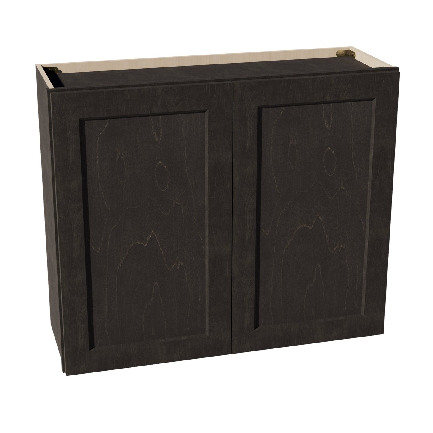 HG - W3630: Dark Gray Shaker 36"W x 30"H 2 Doors & 2 Shelves Standard Wall Cabinet - NextCabinets
