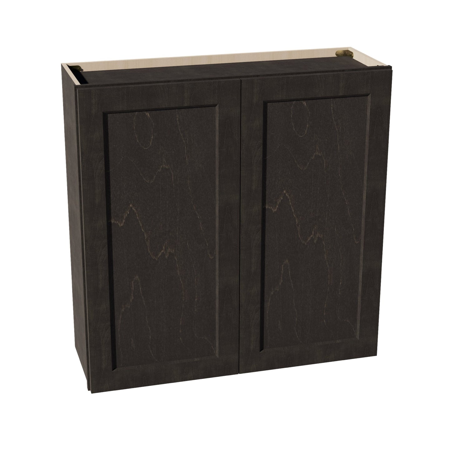 HG - W3636: Dark Gray Shaker 36"W x 36"H 2 Doors & 2 Shelves Standard Wall Cabinet - NextCabinets