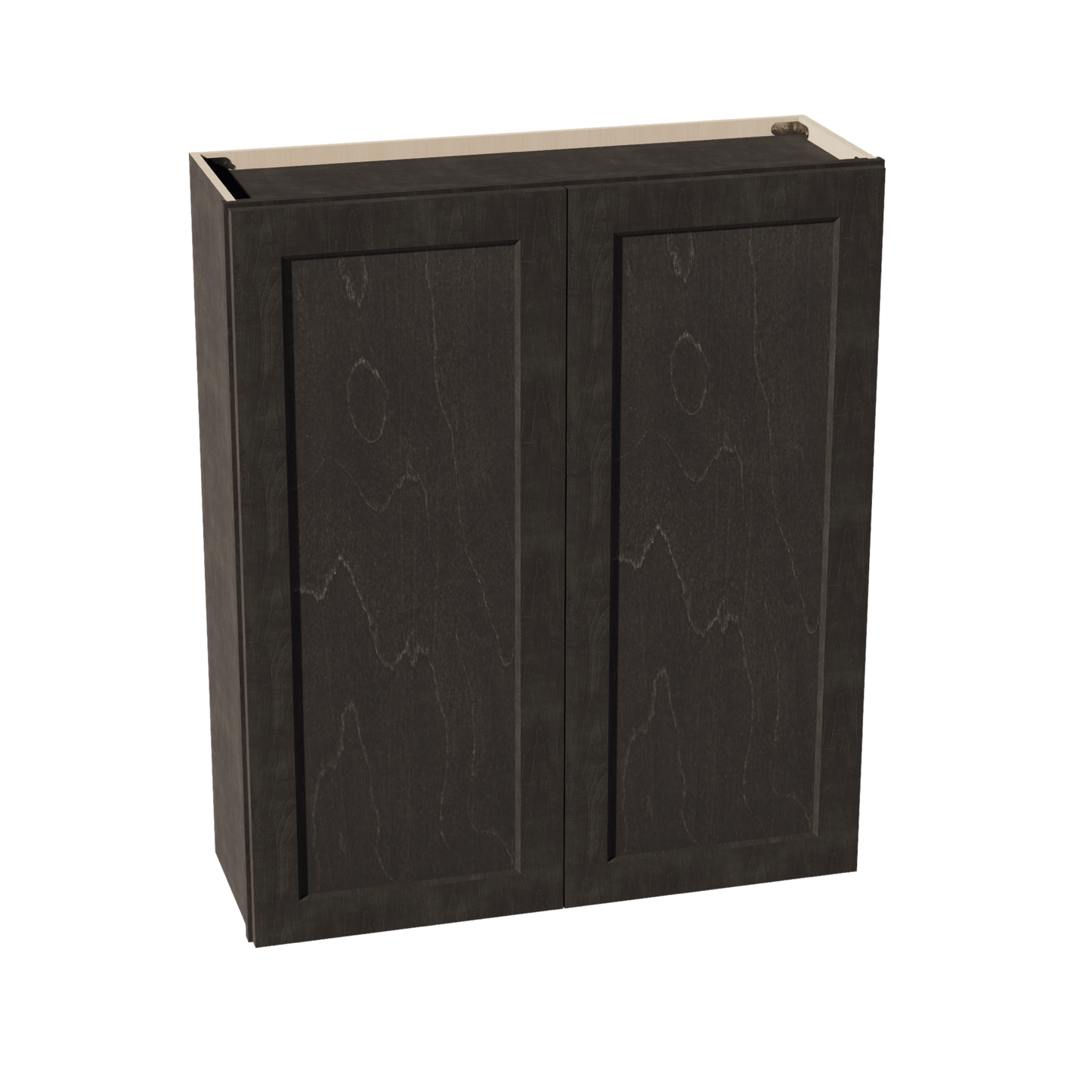 HG - W3642: Dark Gray Shaker 36"W x 42"H 2 Doors & 3 Shelves Standard Wall Cabinet - NextCabinets