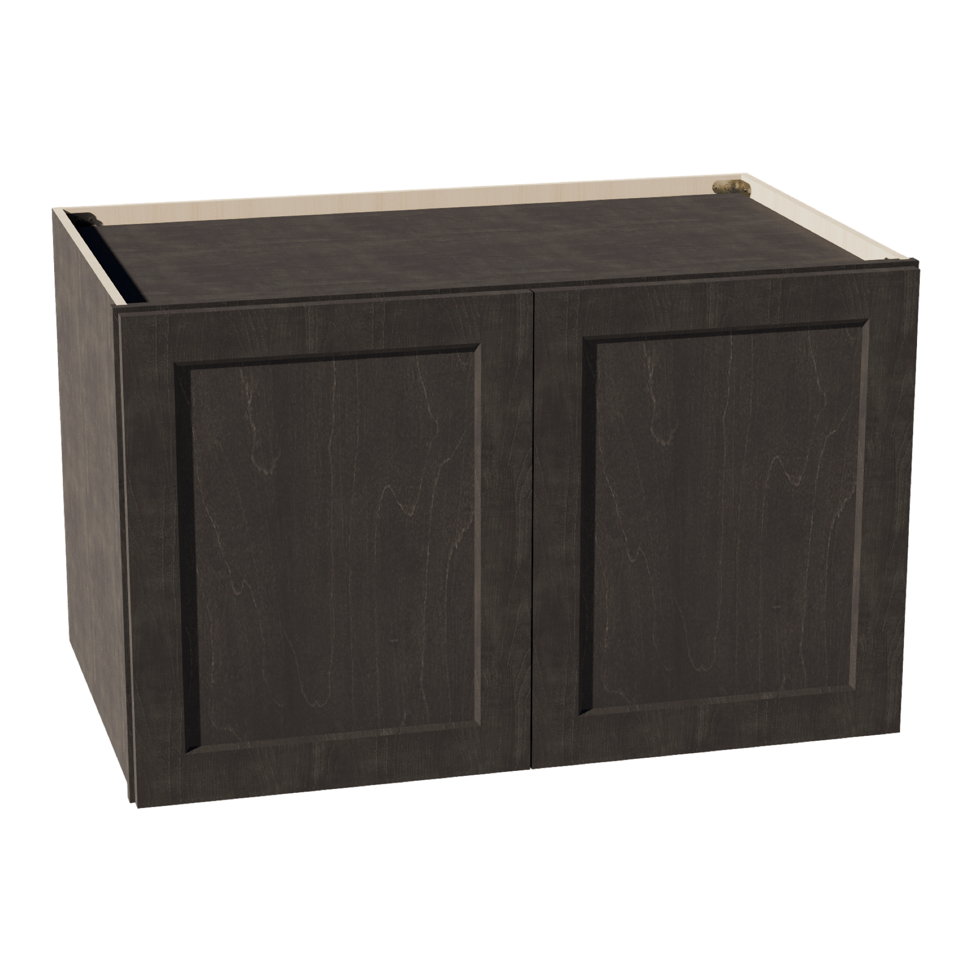 HG - W392424: Dark Gray Shaker 39"W x 24"H x 24"D 2 Doors & 1 Shelf Standard Bridge Wall Cabinet - NextCabinets
