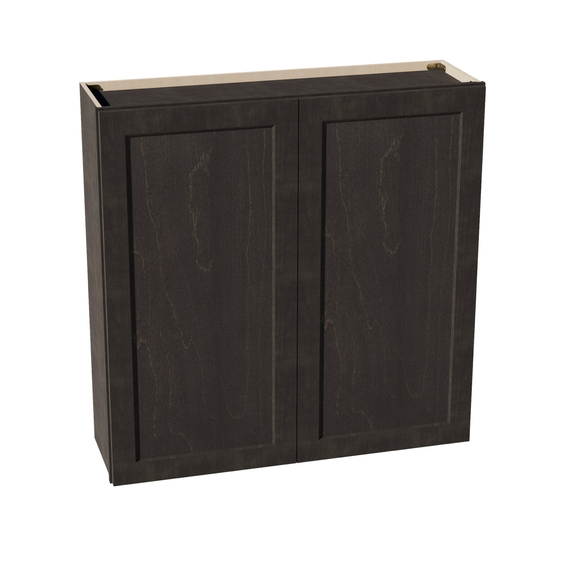 HG - W4242: Dark Gray Shaker 42"W x 42"H 2 Doors & 3 Shelves Standard Wall Cabinet - NextCabinets