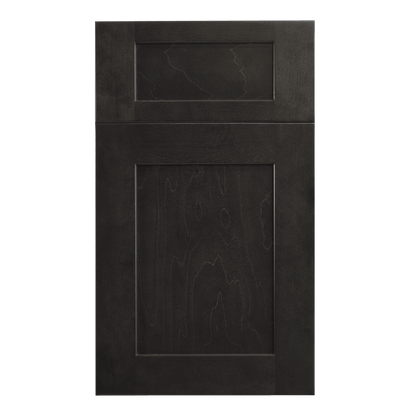 HG - WAE1236: Dark Gray Shaker 12"W x 36"H x 12"D 1 Door & 2 Shelves Wall Angle End Cabinet - NextCabinets