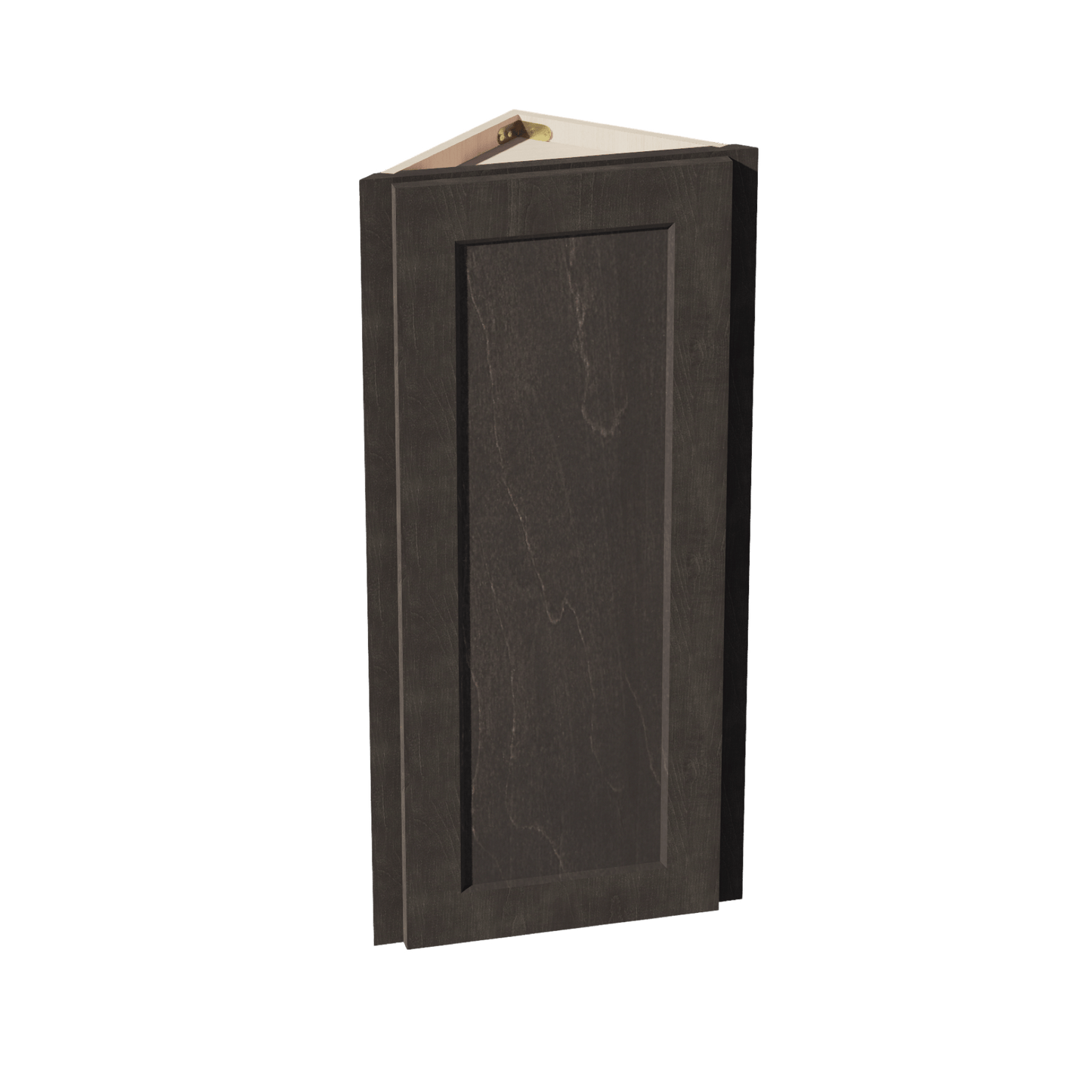 HG - WAE1236: Dark Gray Shaker 12"W x 36"H x 12"D 1 Door & 2 Shelves Wall Angle End Cabinet - NextCabinets