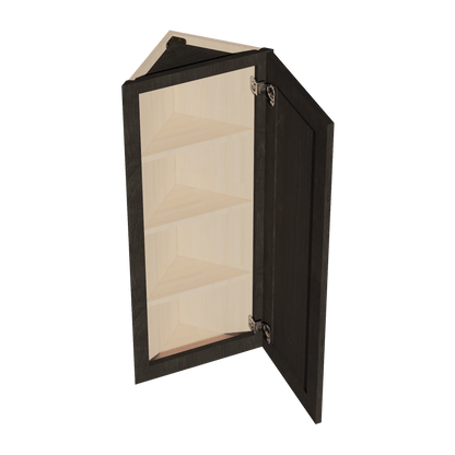 HG - WAE1242: Dark Gray Shaker 12"W x 42"H x 12"D 1 Door & 3 Shelves Wall Angle End Cabinet - NextCabinets
