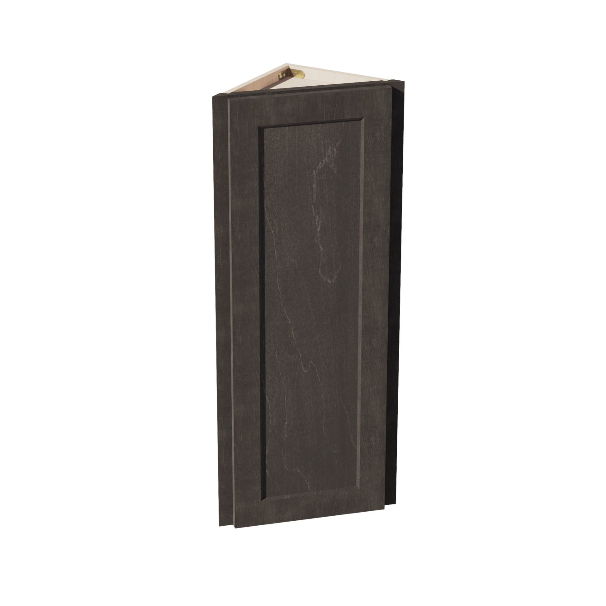 HG - WAE1242: Dark Gray Shaker 12"W x 42"H x 12"D 1 Door & 3 Shelves Wall Angle End Cabinet - NextCabinets