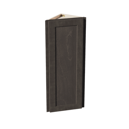 HG - WAE1242: Dark Gray Shaker 12"W x 42"H x 12"D 1 Door & 3 Shelves Wall Angle End Cabinet - NextCabinets