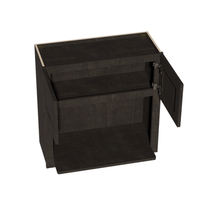 HG - WM3030: Dark Gray Shaker 30"W x 30"H 2 Doors Wall Built - in Microwave Cabinets - NextCabinets