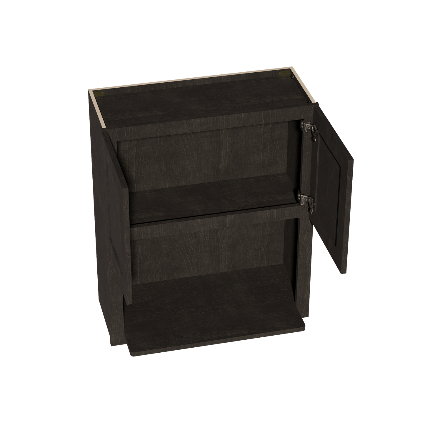 HG - WM3036: Dark Gray Shaker 30"W x 36"H 2 Doors Wall Built - in Microwave Cabinets - NextCabinets