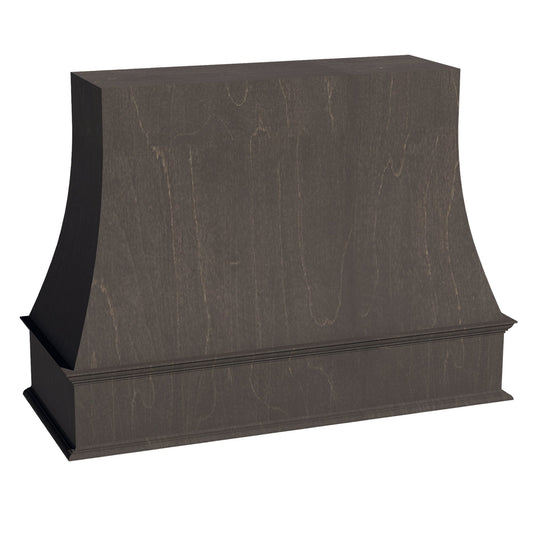 HG - WRH3648: Dark Gray Shaker 36"W x 48"H Wood Wall Mounted Range Hoods - NextCabinets