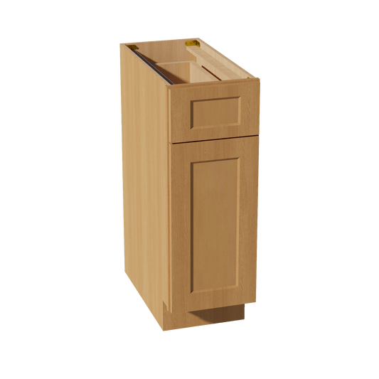 HT - B12: Timber Wood Shaker 12" 1 Drawer 1 Door Standard Base Cabinet - NextCabinets