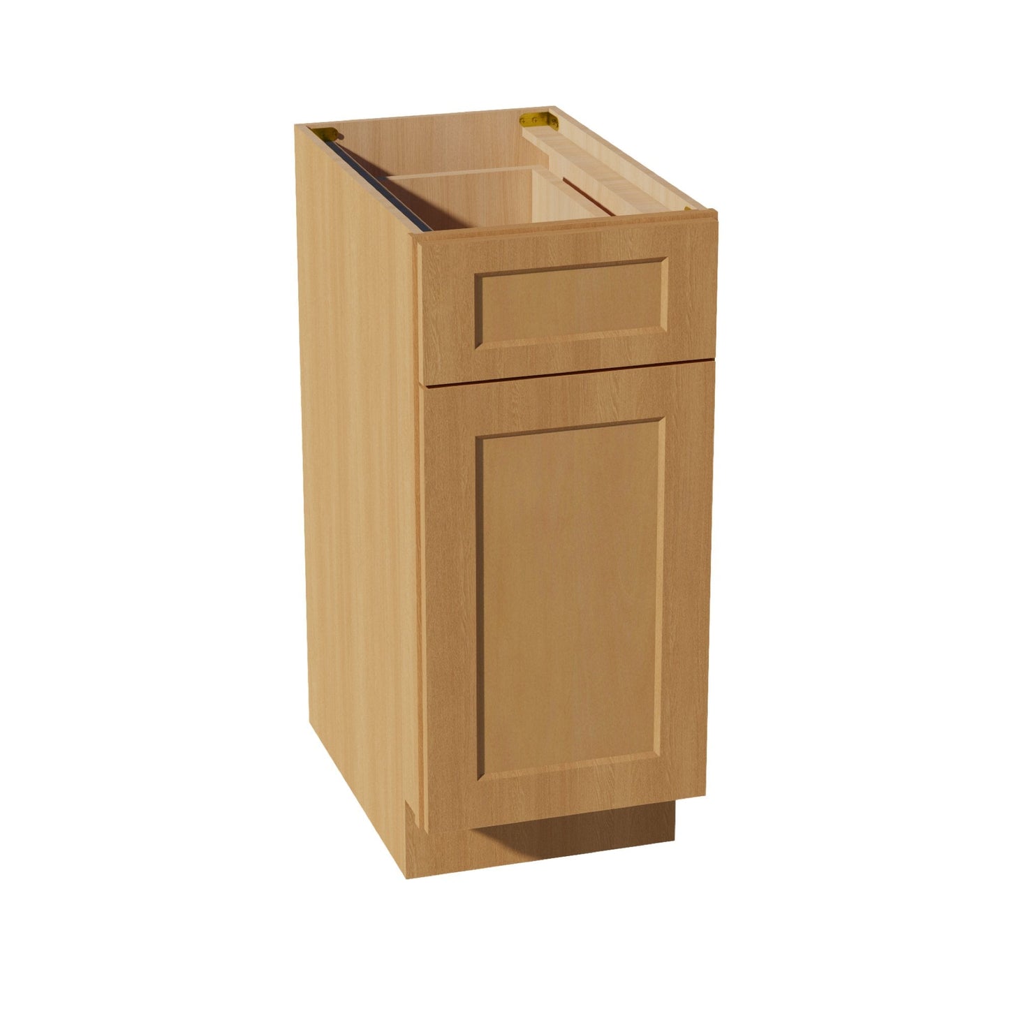 HT - B15: Timber Wood Shaker 15" 1 Drawer 1 Door Standard Base Cabinet - NextCabinets