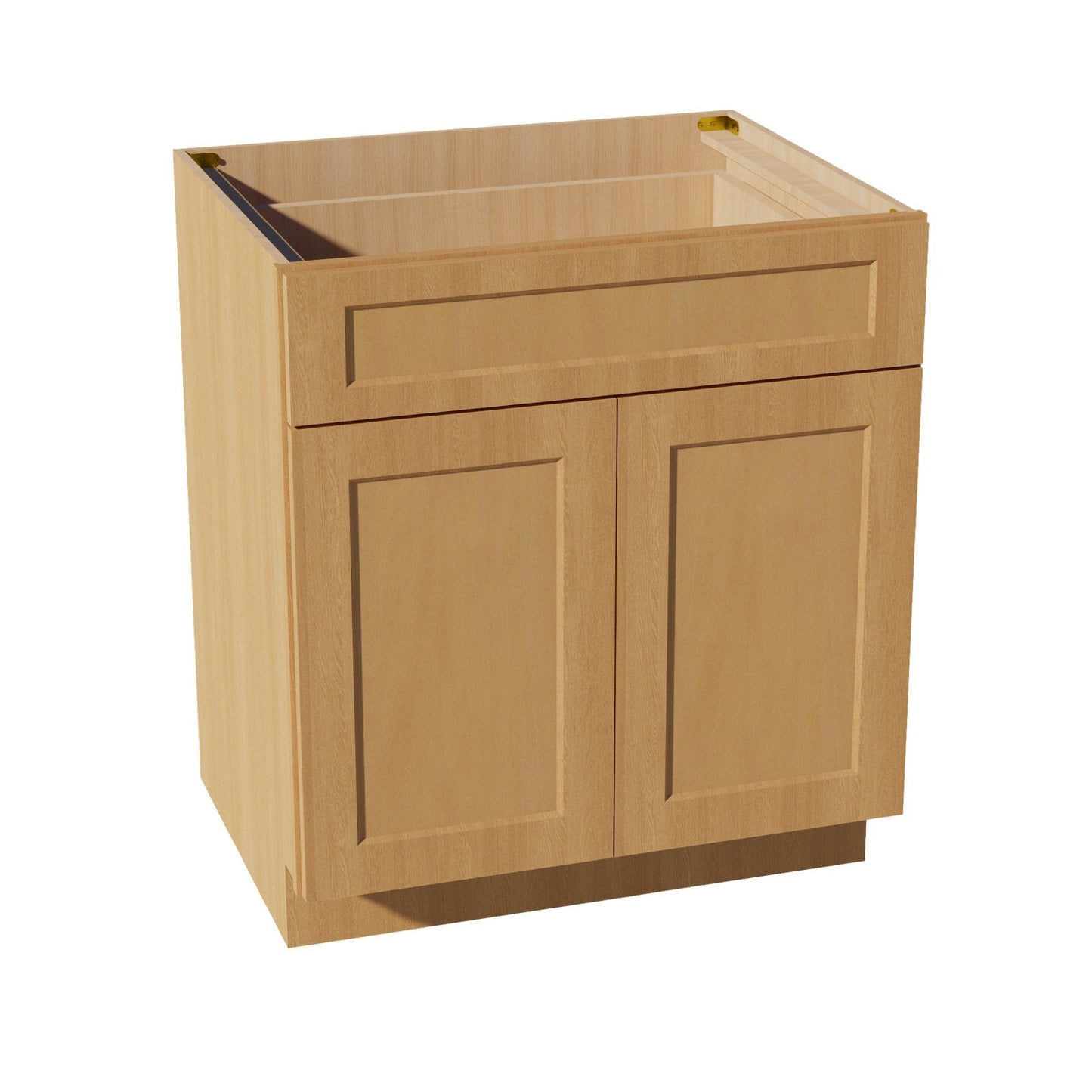 HT - B30: Timber Wood Shaker 30" 1 Drawer 2 Door Standard Base Cabinet - NextCabinets