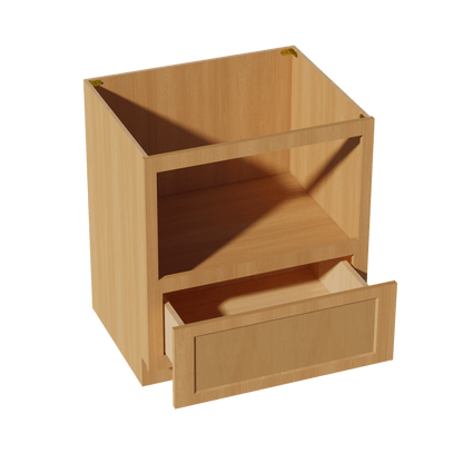 HT - BMC30: Timber Wood Shaker 30" 1 Drawer Base Built - in Microwave Cabinets - NextCabinets
