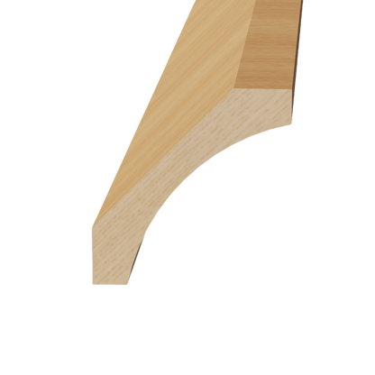 HT - CM4: Timber Wood Shaker 96"W x 2 - 1/2"H x 2 - 1/2"D Crown Molding - NextCabinets