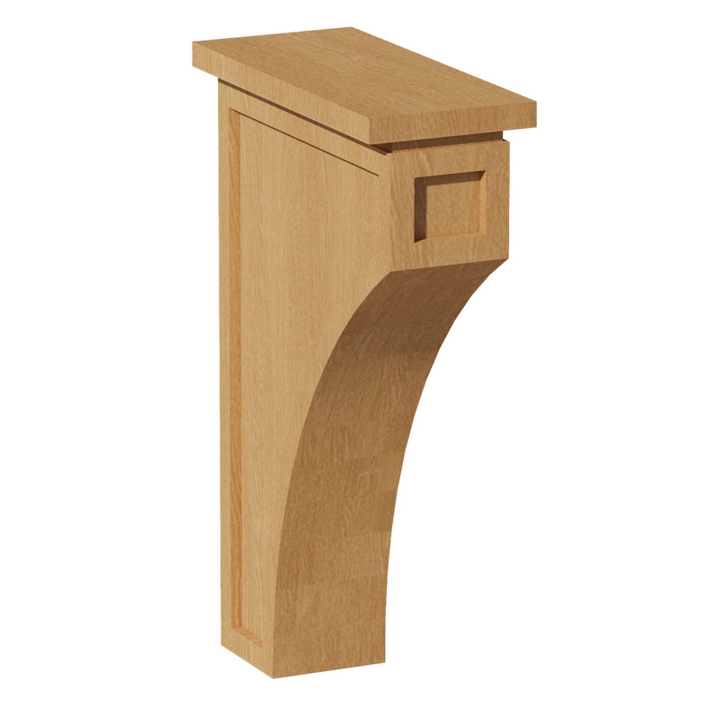 HT - CMCB: Timber Wood Shaker 3 - 1/2"W x 12 - 1/4"H x 08"D Extra Large Corbel - NextCabinets