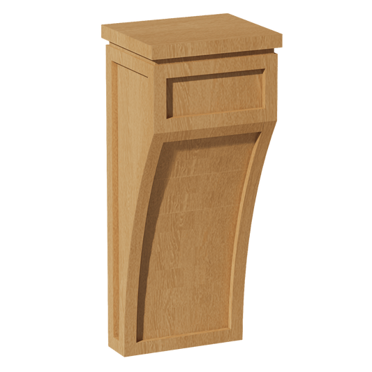 HT - CML: Timber Wood Shaker 5 - 1/4"W x 12 - 1/2"H x 4 - 1/2"D Large Corbel - NextCabinets